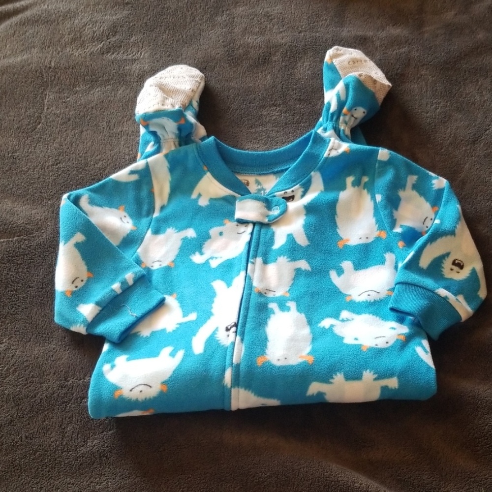 Baby boy onesie pajama footie